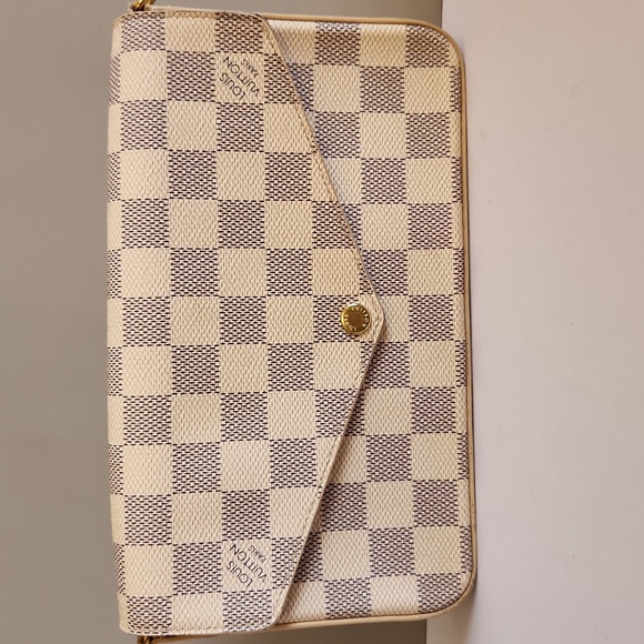 Louis Vuitton Handbags - Louis Vuitton Cream Damier Azur Envelope Shoulder Bag
